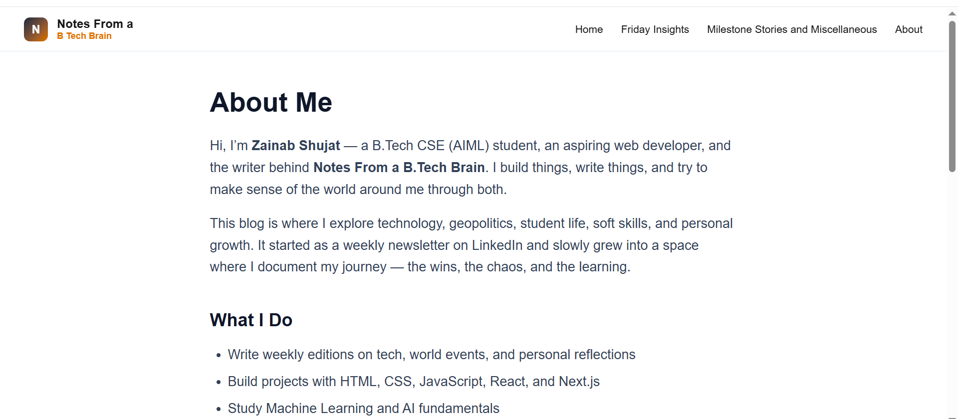 Newsletter feature screenshot