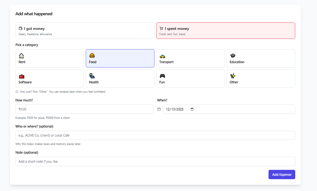 PennyPath feature screenshot