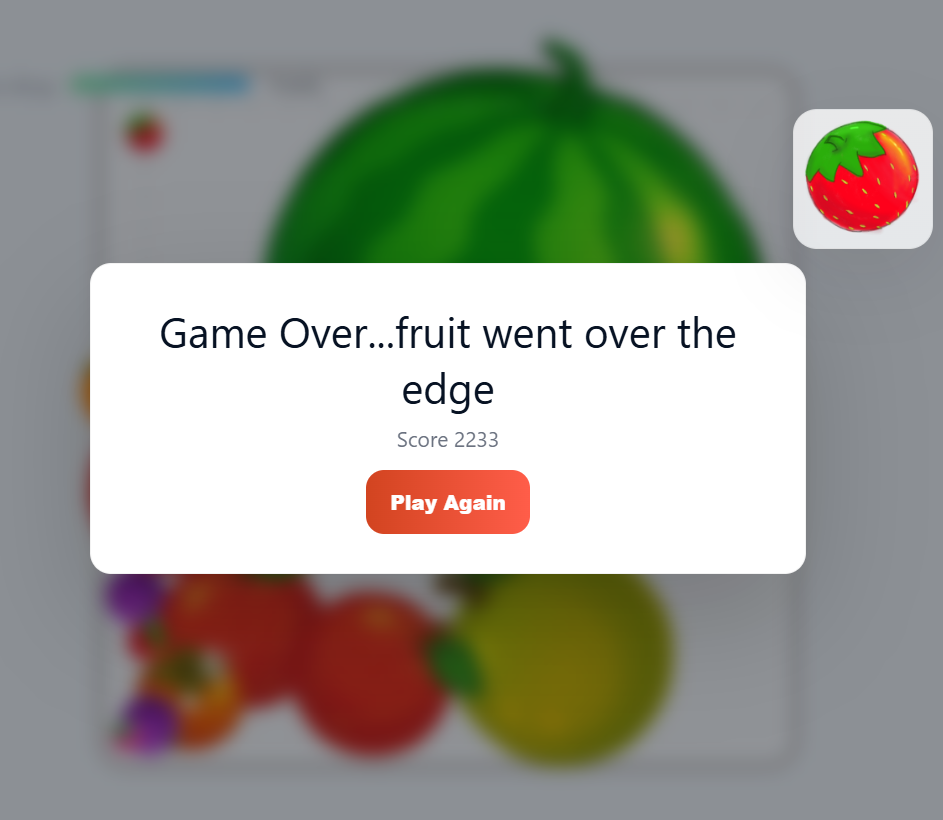 Suika Lite gameplay screenshot